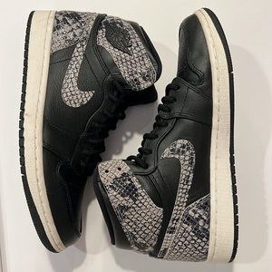 Nike Jordan 1 Retro High Black Snake / Black-Black Phantom